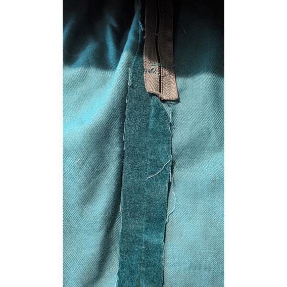 Vintage Homemade Green Velvet Embroidered Mtn. Scene Topper Juniors XS - Picture 11 of 16